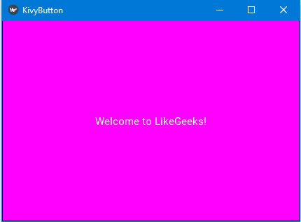 Change Kivy button color