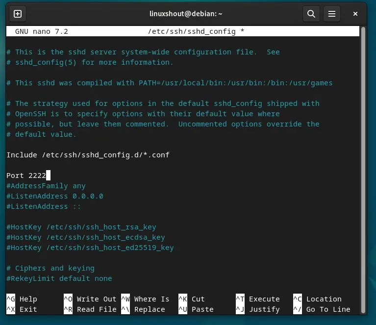 Changing the Default SSH Port on Debian 12