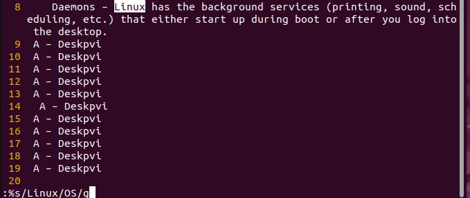the-substitute-command-in-vim-editor
