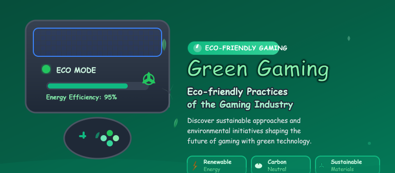 Green Gaming: Eco-friendly Practices of the Gaming Industry