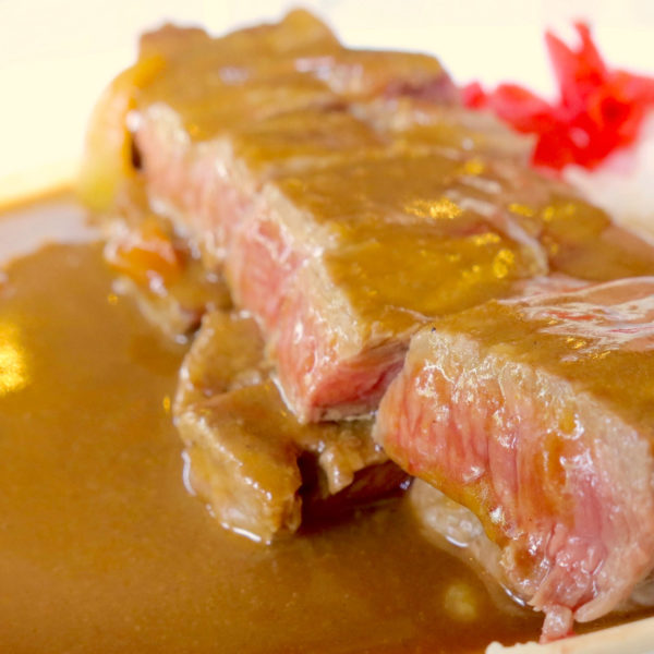 焼き加減はレア