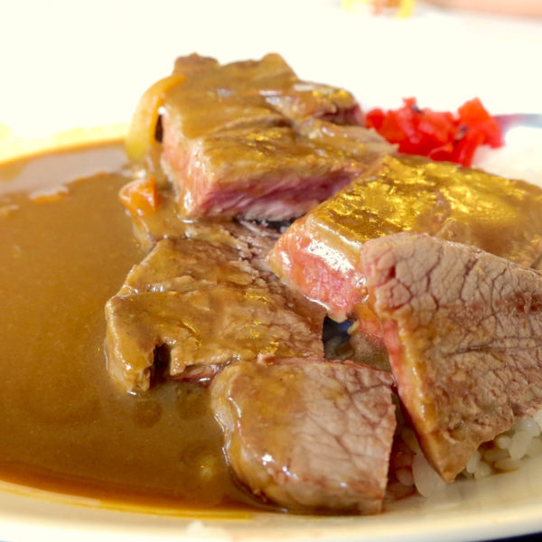 ステーキはダブル