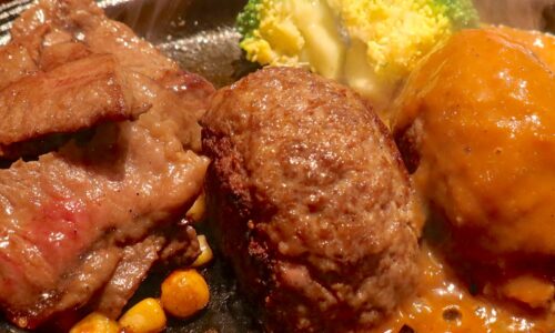 大井町「銭場精肉店」で特選尾崎牛ハンバーグ&ステーキ
