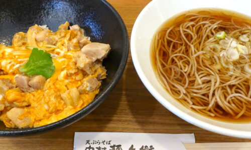 那覇・久茂地「中村麺兵衛 沖縄県庁前店」で親子丼&そばセット