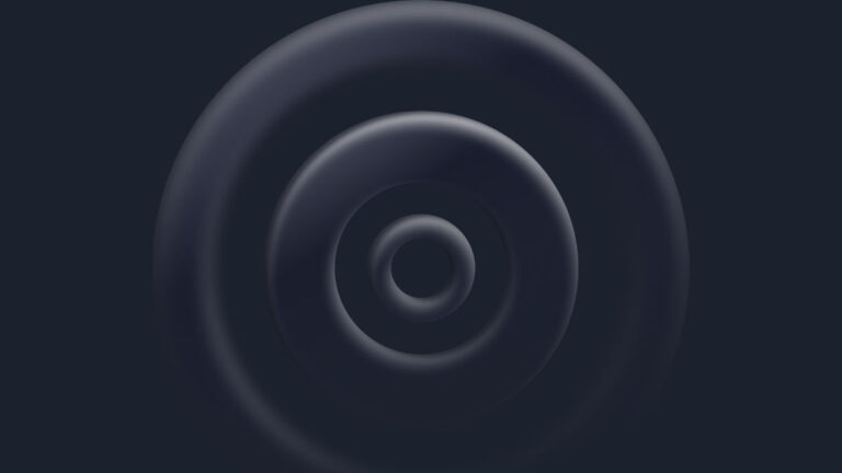 Dark concentric circles pattern on black background.