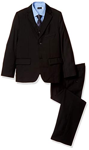 (Buona Vita) 男の子 スーツ 5点セット ブラック 卒業式 入学式 結婚式 キッズ 黒無地 145 150 155 160 七五三 フォーマル (145) (Buona Vita) 男の子 スーツ 5点セット ブラック 卒業式 入学式 結婚式 キッズ 黒無地 145 150 155 160 七五三 フォーマル (145)