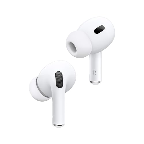 Apple AirPods Pro 2 ワイヤレスイヤーバッド、Bluetooth ヘッドフォン、アクティブノ イズキャンセリング、外部音取り込み、パーソナライズされた空間オーディオ、原音に 忠実なサウンド、H2 チップ、USB-C 充電 Apple AirPods Pro 2 ワイヤレスイヤーバッド、Bluetooth ヘッドフォン、アクティブノ イズキャンセリング、外部音取り込み、パーソナライズされた空間オーディオ、原音に 忠実なサウンド、H2 チップ、USB-C 充電