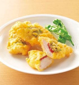 ニチレイ)鶏の天ぷら(梅しそ) 850g 25枚入 <2月中-5月> ニチレイ)鶏の天ぷら(梅しそ) 850g 25枚入 <2月中-5月>