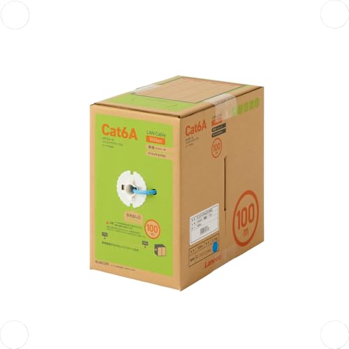 エレコム LANケーブル CAT6A EU RoHS指令準拠 コネクタ無し 単線 リレックス 100m ブルー ECLD-GPALB100RS エレコム LANケーブル CAT6A EU RoHS指令準拠 コネクタ無し 単線 リレックス 100m ブルー ECLD-GPALB100RS