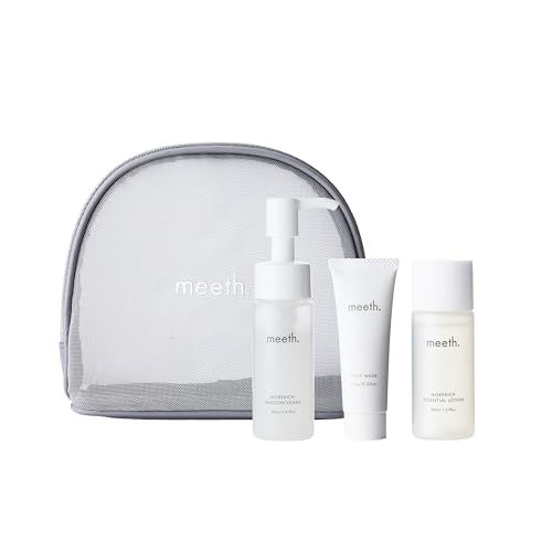 meeth(ミース)スターターセット〈クレンジング/洗顔料/化粧水〉スキンケア3点セット オリジナルポーチ付【お試しセット/旅行用/毛穴ケア/ローション】 meeth(ミース)スターターセット〈クレンジング/洗顔料/化粧水〉スキンケア3点セット オリジナルポーチ付【お試しセット/旅行用/毛穴ケア/ローション】