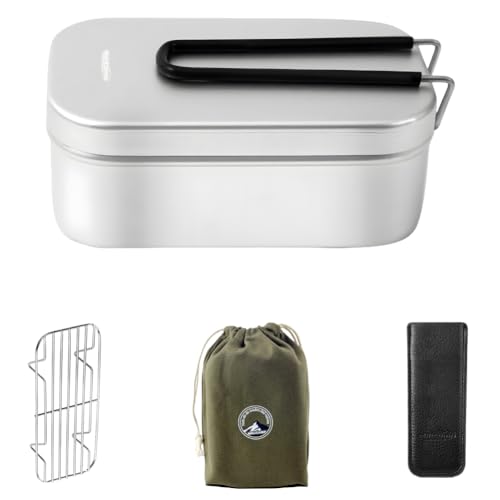 MiliCamp フローメスティン アウトドア炊飯 飯盒 湯切り穴搭載 MR-250Pro+ ソロキャンプ 野外用食器(4点セット) MiliCamp フローメスティン アウトドア炊飯 飯盒 湯切り穴搭載 MR-250Pro+ ソロキャンプ 野外用食器(4点セット)