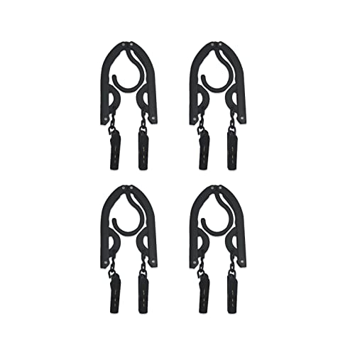 ALLMIRA 折りたたみハンガー 携帯ハンガー 旅行 ハンガー 黒 4セット 8クリップ 折り畳み式 携帯用 洗濯 物干し 便利 軽量 多機能 省スペース 旅行/出張/商務/アウトドアなど ピンチ ALLMIRA 折りたたみハンガー 携帯ハンガー 旅行 ハンガー 黒 4セット 8クリップ 折り畳み式 携帯用 洗濯 物干し 便利 軽量 多機能 省スペース 旅行/出張/商務/アウトドアなど ピンチ