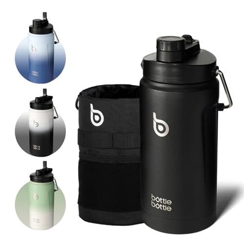 BOTTLE BOTTLE ジャグ 2リットル 水筒 大容量 2L ステンレス 真空断熱 保温保冷 ストロー付き 持ち運び 水筒カバー付き 直飲み アウトドア スポーツ キャンプ ブラック black BOTTLE BOTTLE ジャグ 2リットル 水筒 大容量 2L ステンレス 真空断熱 保温保冷 ストロー付き 持ち運び 水筒カバー付き 直飲み アウトドア スポーツ キャンプ ブラック black