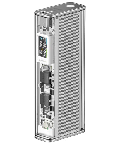 SHARGE SHARGEEK 140W モバイルバッテリー【スケルトンデザイン・スマートディスプレイ残量表示】20000mAh大容量 最大出力140w急速充電 2台同時給電OK USB-C*1/USB-A*1 MacBook/iPad/iPhone スマホ/PC 多機種対応 旅行/出張/停電対策/緊急防災 (ホワイト) SHARGE SHARGEEK 140W モバイルバッテリー【スケルトンデザイン・スマートディスプレイ残量表示】20000mAh大容量 最大出力140w急速充電 2台同時給電OK USB-C*1/USB-A*1 MacBook/iPad/iPhone スマホ/PC 多機種対応 旅行/出張/停電対策/緊急防災 (ホワイト)