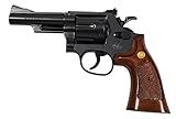 クラウンモデル ホップアップ エアリボルバー No.21 S&W M19 .357 コンバット マグナム 4インチ ブラック ウッドタイプグリップ 10歳以上 エアーソフトガン 製品画像:9位