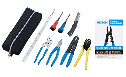 ホーザン(HOZAN) 電気工事士技能試験工具セット 基本工具一式+P-958VVFストリッパー+候補問題全13問の解説動画付ハンドブック DK-28 ホーザン(HOZAN) 電気工事士技能試験工具セット 基本工具一式+P-958VVFストリッパー+候補問題全13問の解説動画付ハンドブック DK-28