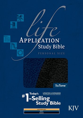 Life Application Study Bible: King James Version, Navy/Black, Tutone, Leatherlike, Personal Size Life Application Study Bible: King James Version, Navy/Black, Tutone, Leatherlike, Personal Size