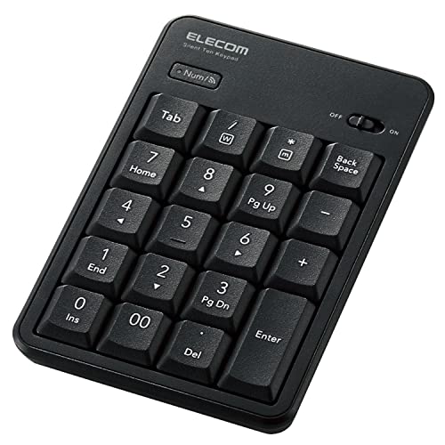エレコム テンキー Bluetooth 静音設計 抗菌 Windows/Chrome OS/macOS対応 ブラック TK-TBM023SKBK エレコム テンキー Bluetooth 静音設計 抗菌 Windows/Chrome OS/macOS対応 ブラック TK-TBM023SKBK