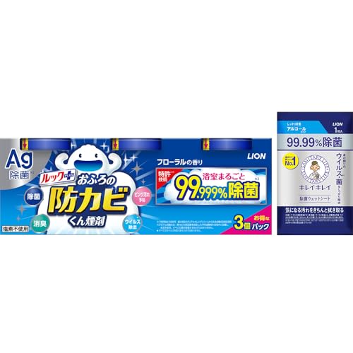 ルック 防カビくん煙剤 お風呂 フローラルの香り 4g×3個パック おまけ付き 【Amazon.co.jp限定】 ルック 防カビくん煙剤 お風呂 フローラルの香り 4g×3個パック おまけ付き 【Amazon.co.jp限定】