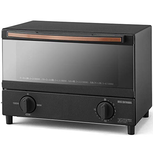 アイリスオーヤマ スチーム トースター オーブントースター 2枚焼き 温度調節 トレー タイマー機能付 横型 BLSOT-011-B ブラック アイリスオーヤマ スチーム トースター オーブントースター 2枚焼き 温度調節 トレー タイマー機能付 横型 BLSOT-011-B ブラック