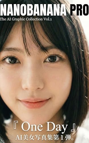 One Day: AI美女写真集第1弾。仮想と現実の境界線。 (NaNoBanana Pro Graphic Vol.1)