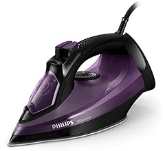Philips 5000 Serisi Buharlı Ütü – 2.400 W, 180 g'a kadar buhar püskürtme, SteamGlide Plus taban, damlama durdurma sistemi, …