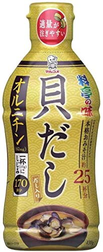 マルコメ 液みそ 貝だし 【本格おみそ汁】 しじみ170個分のオルニチン 430g×6個 マルコメ 液みそ 貝だし 【本格おみそ汁】 しじみ170個分のオルニチン 430g×6個