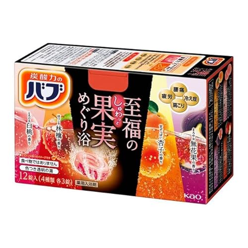 花王 バブ 至福の果実めぐり浴 12錠 花王 バブ 至福の果実めぐり浴 12錠