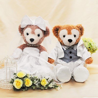 【当店だけの7大 ダッフィー ウェディング ペアセット コスチューム 選べるタキシード 結婚式 (ホワイト) 【当店だけの7大 ダッフィー ウェディング ペアセット コスチューム 選べるタキシード 結婚式 (ホワイト)