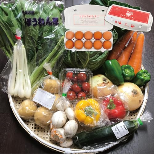 芋屋久兵衛 野菜セット 茨城県・千葉県産 農家さん直送野菜 10品目 夏季クール便対応 (たまご+10個) 芋屋久兵衛 野菜セット 茨城県・千葉県産 農家さん直送野菜 10品目 夏季クール便対応 (たまご+10個)