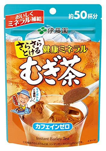 伊藤園 さらさらとける 健康ミネラルむぎ茶 40g 粉末 チャック付き袋タイプ 伊藤園 さらさらとける 健康ミネラルむぎ茶 40g 粉末 チャック付き袋タイプ
