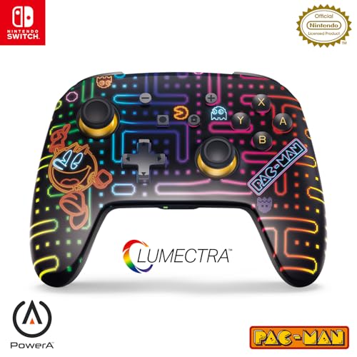 【任天堂公式ライセンス商品】PowerA パワーエー ルメクトラ・エンハンスド・ワイヤレスコントローラー for Nintendo Switch- パックマン ネオン アーケード NSGP0458JP-01 【任天堂公式ライセンス商品】PowerA パワーエー ルメクトラ・エンハンスド・ワイヤレスコントローラー for Nintendo Switch- パックマン ネオン アーケード NSGP0458JP-01
