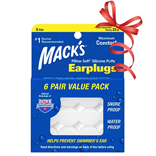 Mack's Pillow Macks Pillow Soft シリコン耳栓 6ペア NRR22 #7 透明【正規輸入品】 Mack's Pillow Macks Pillow Soft シリコン耳栓 6ペア NRR22 #7 透明【正規輸入品】