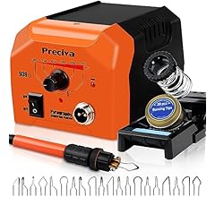 Preciva Wood Burning Kit, Adjustable Temperature Wood Burner Pen Kit, Professional Wood Burner Tool Kit for Adults and Begi…