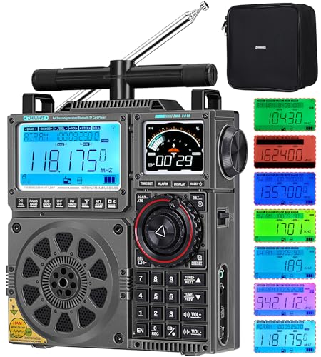 ZHIWHIS BCLラジオSSB高性能マルチバンド AM FM CB LW AIR VHF UHF SW SSBエアバンド受信機 T型アンテナ付き/Bluetooth/MicroSDカード対応/APPコントロール/高感度/1600chプリセット/外部アンテナ端子/タイマー/20Wスピーカー/USB-C充電式/技適取得済 新登場ZWS-C919 ZHIWHIS BCLラジオSSB高性能マルチバンド AM FM CB LW AIR VHF UHF SW SSBエアバンド受信機 T型アンテナ付き/Bluetooth/MicroSDカード対応/APPコントロール/高感度/1600chプリセット/外部アンテナ端子/タイマー/20Wスピーカー/USB-C充電式/技適取得済 新登場ZWS-C919