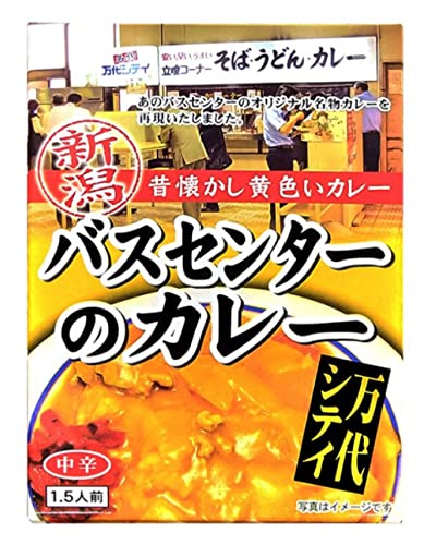 バスセンターカレー 新潟 昔懐かし黄色いカレー バスセンターのカレー 中辛 220g バスセンターカレー 新潟 昔懐かし黄色いカレー バスセンターのカレー 中辛 220g