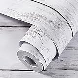 壁紙 シール Harmn home 厚手 はがせる リメイク シート カッティングシート 木目 貼ってはがせる 防水 シート 幅44cm 長さ10m (白グレー 楓 木目調)