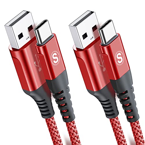 USB Type C ケーブル【1M/2本セット】Sweguard USB-C & USB-A 3.1A USB C ケーブル【QC3.0対応急速充電】タイプc 充電 iPhone17 16/iPhone 15 Pro MAX, iPad Pro,Samsung Galaxy S25/S24/S23/S22/S21/S20/S10,Pixel,usb type-c機器と互換性があり (赤) USB Type C ケーブル【1M/2本セット】Sweguard USB-C & USB-A 3.1A USB C ケーブル【QC3.0対応急速充電】タイプc 充電 iPhone17 16/iPhone 15 Pro MAX, iPad Pro,Samsung Galaxy S25/S24/S23/S22/S21/S20/S10,Pixel,usb type-c機器と互換性があり (赤)
