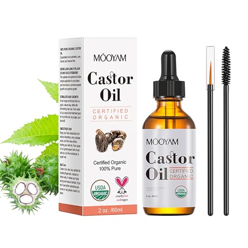 ヒマシ油(60ml)オーガニックコールドプレス100%純粋なヘキサンを含まないヒマシ油-まつ毛と眉の保湿オイル Castor Oil, Pure Natural Cold Pressed Hair lotion ヒマシ油(60ml)オーガニックコールドプレス100%純粋なヘキサンを含まないヒマシ油-まつ毛と眉の保湿オイル Castor Oil, Pure Natural Cold Pressed Hair lotion