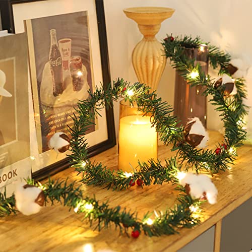 Lanito クリスマス 飾り ガーランド LED付き クリスマスモール クリスマスリース 電池式 クリスマス飾り 装飾籐 クリスマスツリー 飾り ガーデン装飾籐 正月飾り 新年飾り (3m30電球) Lanito クリスマス 飾り ガーランド LED付き クリスマスモール クリスマスリース 電池式 クリスマス飾り 装飾籐 クリスマスツリー 飾り ガーデン装飾籐 正月飾り 新年飾り (3m30電球)