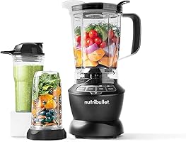 NutriBullet Full Size Blender + Combo , 7 Piece Set, Multi-Function High Speed Blender, Mixer System with Nutrient...