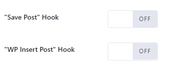 Hook "save post" & "wp insert post"