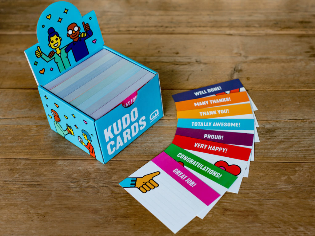 Improving Employee Engagement: Kudo Cards