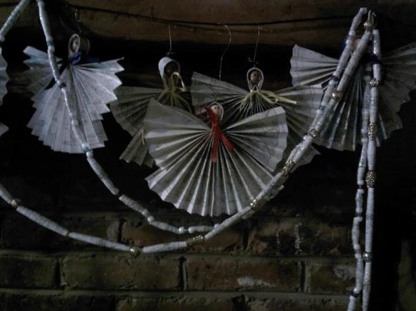 Map Paper Beads and Angels Paper beads and angels from re-purposed maps and nautical charts