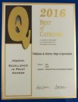 PGAMA Exellence in Print Awards Williams & Heintz Map wins for Best of Category for Maps Process