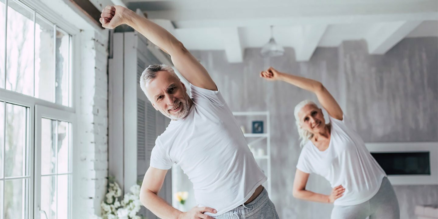 Eldery Couple at Home Gym | Marodyne LiV Eldery Couple at Home Gym | Marodyne LiV