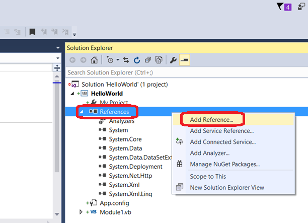 03 - mXparser - Hello World - Visual Basic - Visual Studio 2015