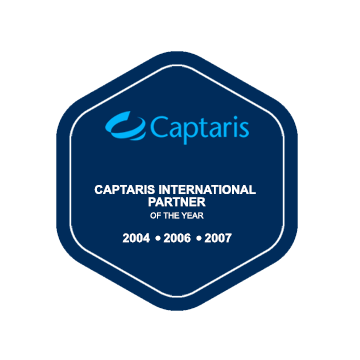 Captaris International Partner of the year 2004, 2006 and 2007