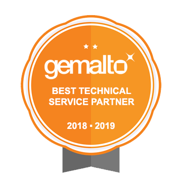 Gemalto 2018 and 2019 Best Technical Service Partner of the year