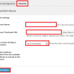 WordPress Simple Photo Gallery Albums Management